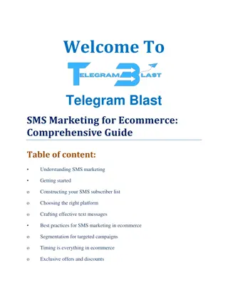 SMS Marketing for Ecommerce