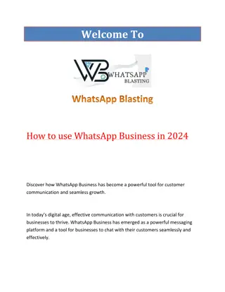 How to use WhatsApp Business in 2024