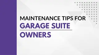 Comprehensive Maintenance Tips for Garage Suite Owners