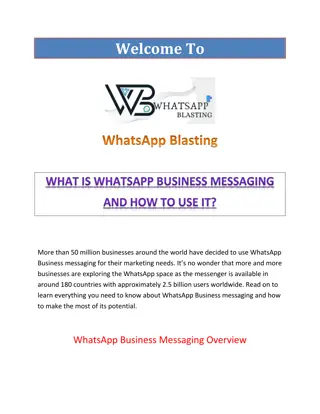 What is WhatsApp Business Messaging and How to Use It