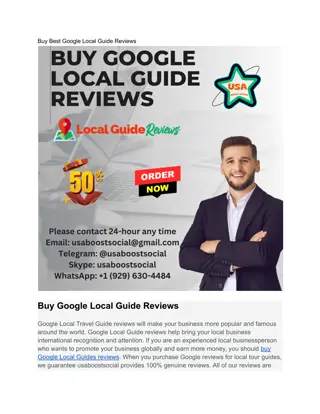 Increase your Business By Buying Google Local Guide Reviews