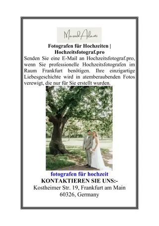 Fotografen für Hochzeiten  Hochzeitsfotograf.pro