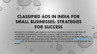 Classified Ads in India for Small Businesses: Strategies for Success