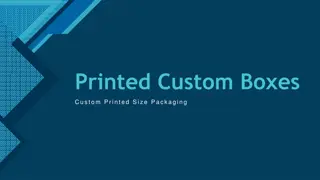 Printed Custom Boxes