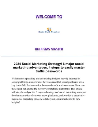 2024 Social Marketing Strategy! 6 major social marketing advantages, 4 steps to