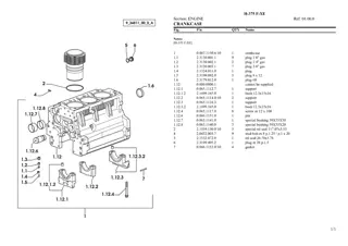 HURLIMANN h-375 f-xe Tractor Parts Catalogue Manual Instant Download