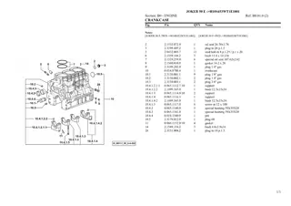 HURLIMANN joker 50 e Tractor Parts Catalogue Manual Instant Download (SN h10s453wt1e1001 and up)