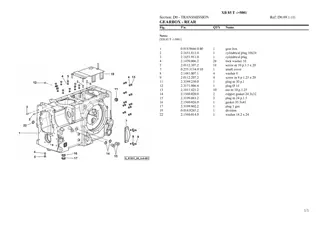 HURLIMANN xb 85 t Tier 3 Tractor Parts Catalogue Manual Instant Download (SN 5001 and up)