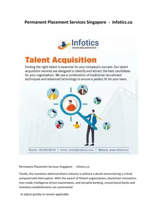 Permanent Placement Services Singapore  -  infotics.co