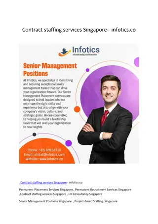 Contract staffing services Singapore-  infotics.co