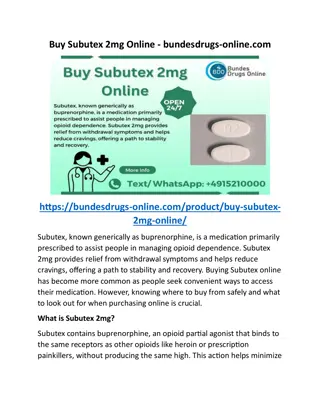 Buy Subutex 2mg Online - bundesdrugs-online.com