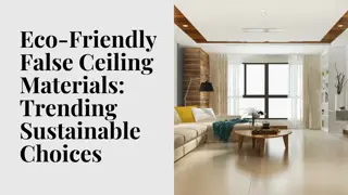 Eco-Friendly False Ceiling Materials Trending Sustainable Choices