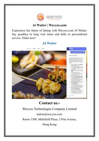 Ai Waiter  Wavyos