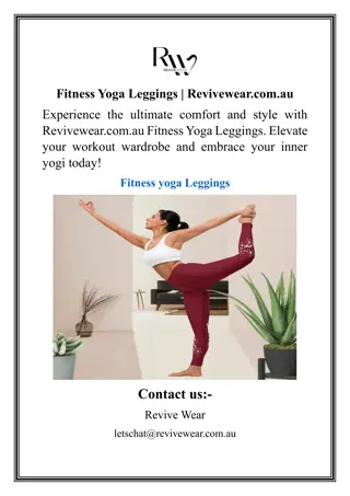 Fitness Yoga Leggings  Revivewear.com