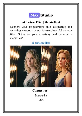 Ai Cartoon Filter  Maxstudio