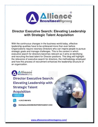 Director Executive Search Elevating Leadership with Strategic Talent Acquisition