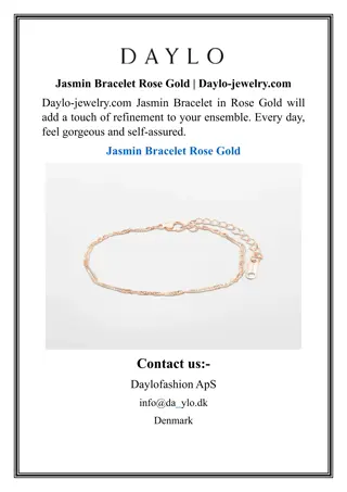 Jasmin Bracelet Rose Gold  Daylo-jewelry