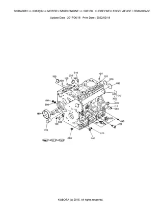 Kubota KX61  KX61H Excavator Parts Catalogue Manual Instant Download (Publishing ID BKIDA0081)