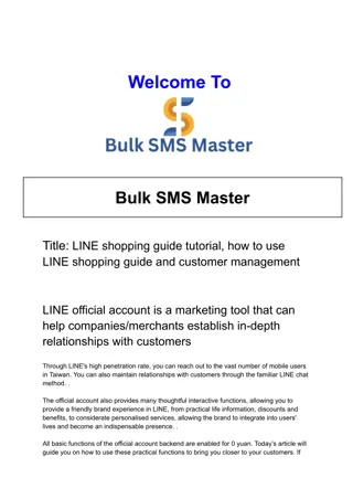 LINE shopping guide tutorial, how to use LINE shopping guide and customer management