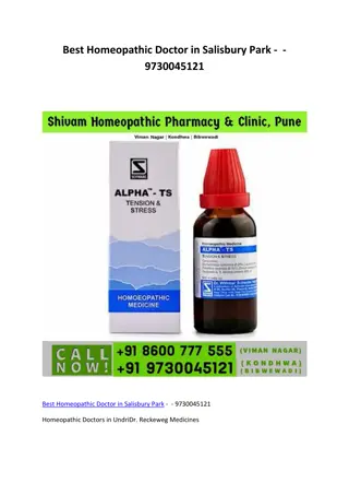 Best Homeopathic Doctor in Salisbury Park - 9730045121