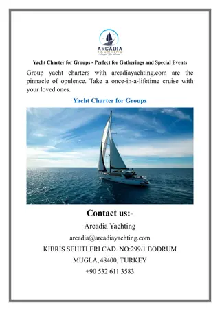 Yacht Charter for Groups  Perfect for Gatherings and Special Events