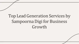 Top Lead Generation Services by Sampoorna Digi for Business Growth