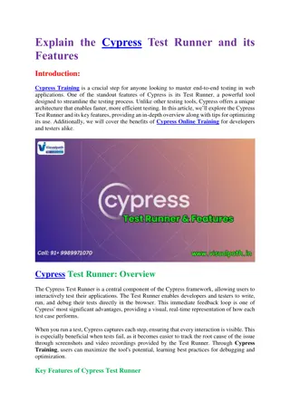 Cypress Training in Hyderabad - Cypress Training Online