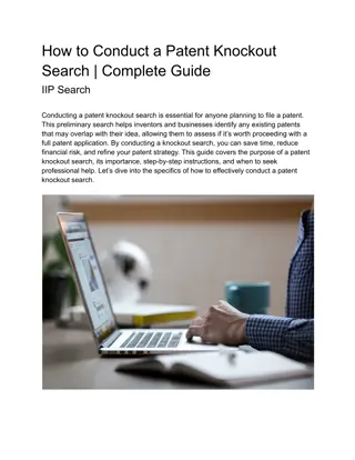 How to Conduct a Patent Knockout Search | Complete Guide | IIP Search