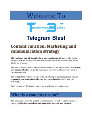 Content curation Marketing and communication strategy