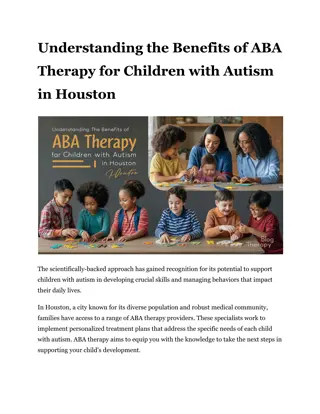 Understanding the Benefits of ABA Therapy for Children with Autism in Houston