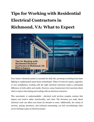 Tips for Working with Residential Electrical Contractors in Richmond, VA_ What to Expect