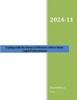 Coping with the Stress of Divorce Advice from Legal Professionals