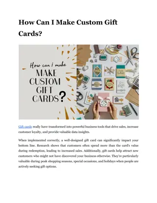 How Can I Make Custom Gift Cards?