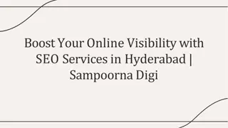 Boost Your Online Visibility with SEO Services in Hyderabad  Sampoorna Digi