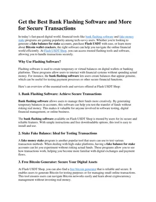 Get the Best Bank Flashing Software and More for Secure Transactions