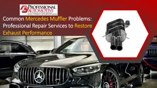 Common Mercedes Muffler Problems Professional Repair Services to Restore Exhaust Performance