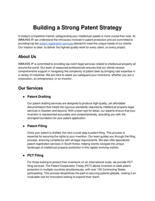 Building a Strong Patent Strategy -