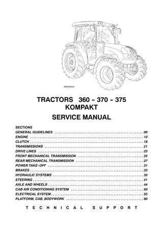 STEYR 360 370 375 KOMPAKT Tractor Service Repair Manual Instant Download