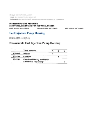 Caterpillar Cat 910 COMPACT WHEEL LOADER (Prefix 40Y) Service Repair Manual Instant Download (40Y00001 and up)