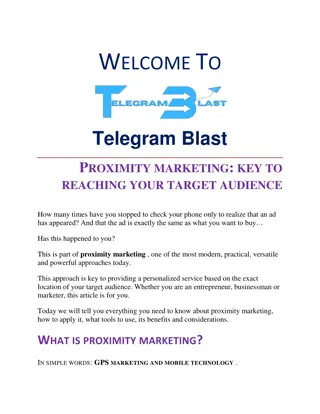 PROXIMITY MARKETING KEY TO REACHING YOUR TARGET AUDIENCE