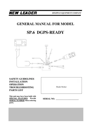 John Deere SP.6 Dgps-Ready Operator’s Manual Instant Download