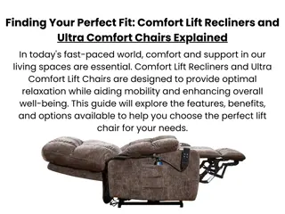 The Evolution of Comfort Lift Recliners: Trends and Innovations