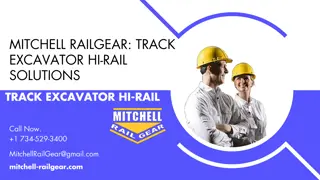 Mitchell Railgear Track Excavator Hi-Rail Solutions