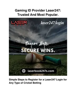 Gaming ID Provider Laser247_ Trusted And Most Popular