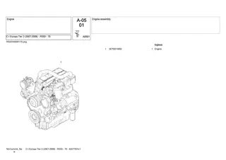 McCormick C-l Europa Tier 2 (2007-2008) - RS50 - 70 Tractor Parts Catalogue Manual Instant Download