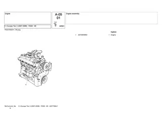 McCormick C-l Europa Tier 2 (2007-2008) - RS50 - 80 Tractor Parts Catalogue Manual Instant Download