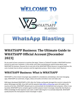 WhatsApp and Digital Marketing | WhatsApp Blasting