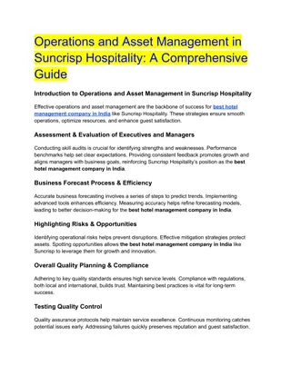 Operations and Asset Management in Suncrisp Hospitality_ A Comprehensive Guide