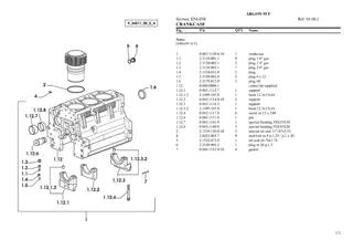 SAME argon 55 f Tractor Parts Catalogue Manual Instant Download