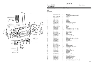 SAME falcon 50 Tractor Parts Catalogue Manual Instant Download